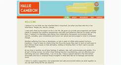 Desktop Screenshot of halliecameron.com