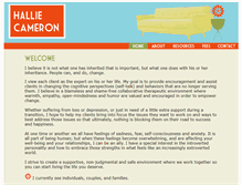 Tablet Screenshot of halliecameron.com